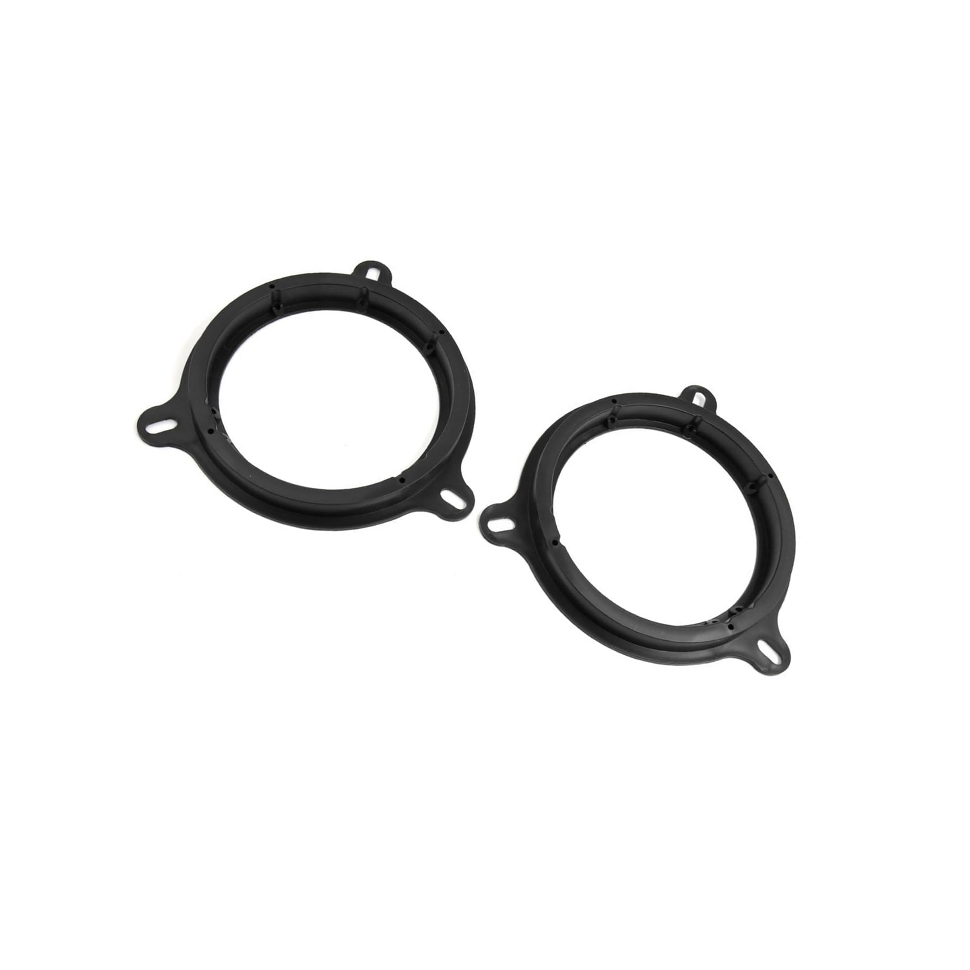 Motoforti 2pcs 6.5" Car Speaker Spacer Ring Adapter Bracket Extender Black Long-lasting
