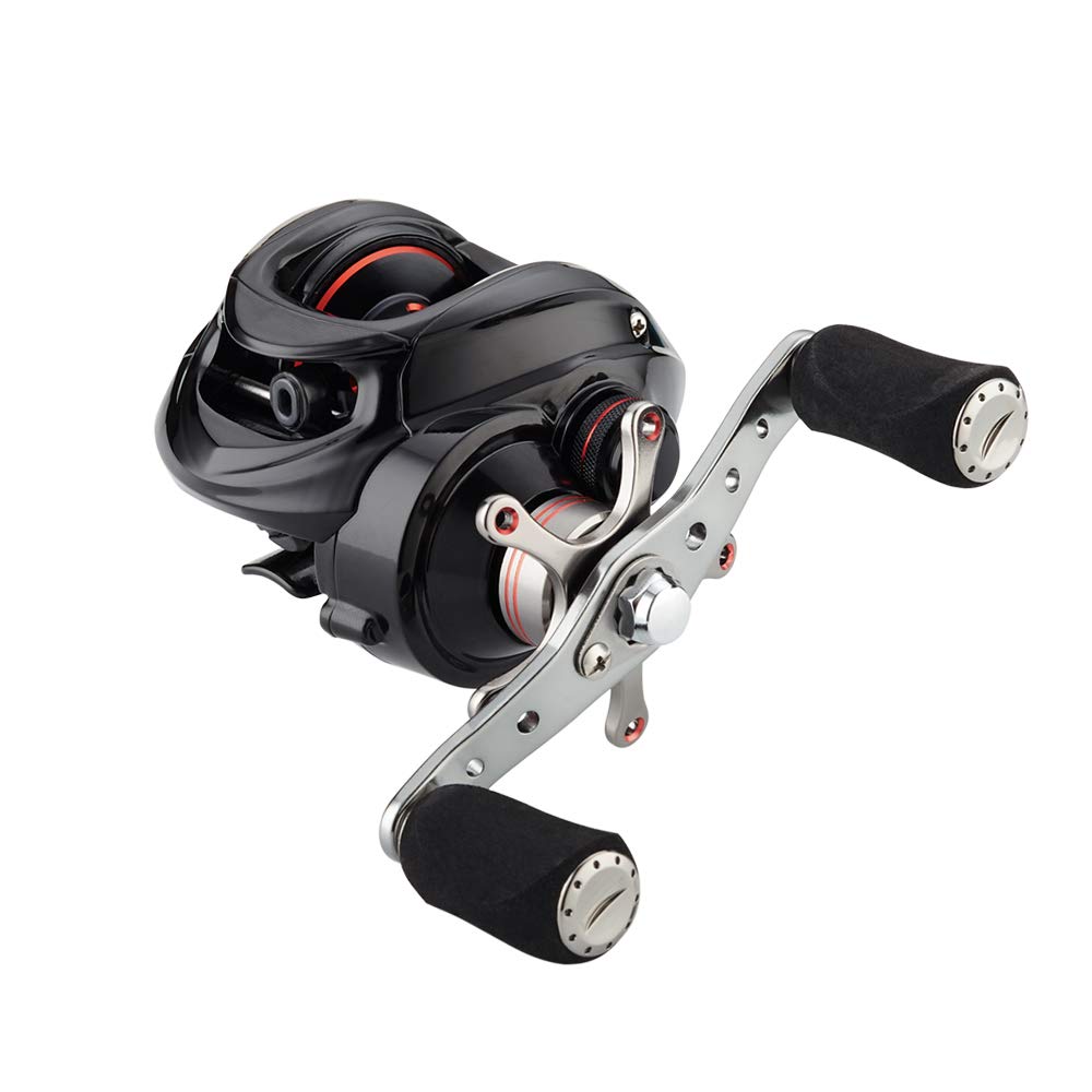 Photo 1 of Fishdrops Baitcaster Reel Ultra-Light Baitcasting Fishing Reel, 7.0:1 Gear Ratio, 12.12LB Drag Magnetic Brake, Smooth 11+1BB, Freshwater & Saltwater and Affordable Low Profile Bait Caster Reel