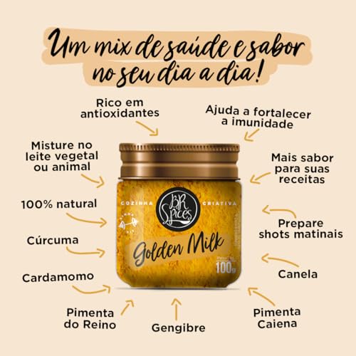 BR Spices Tempero Golden Milk 100G