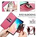 Galaxy S10+ Plus Wallet Case, TUCCH S10 Plus Case, PU Leather RFID Blocking Flip Case with Card Slot, Stand Holder Slim Book Cover Compatible with Galaxy S10 Plus (6.4 inch 2019) - Hot Pink