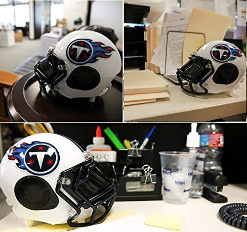NIMA Portable Bluetooth Speaker, [Officially Licensed by NFL] NFL Football Helmet Small Stereo Speaker with Built-in-Mic, Hands-Free Call, AUX, Built-in-Subwoofer, HD Sound and Bass -Titans - Thumbnail 6