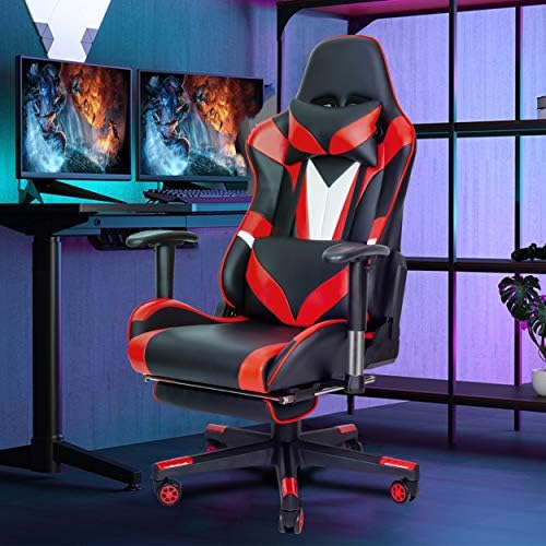 Scurrty Professional Gaming Chair Ergonomic Massage Gaming Chair High