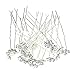 Rbenxia Bridal Wedding Crystal Hair Pins Bridal Prom Clips Pack of 20pcs White