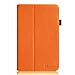 Fintie Premium PU Leather Cover for 10.1 Inch Tablet Inclu. iRULU eXpro X1s / X1 Plus 10.1, Dragon Touch A1 / A1X Plus 2016 Edition, ValuePad VP112 (Check Compatible List Below), Orange