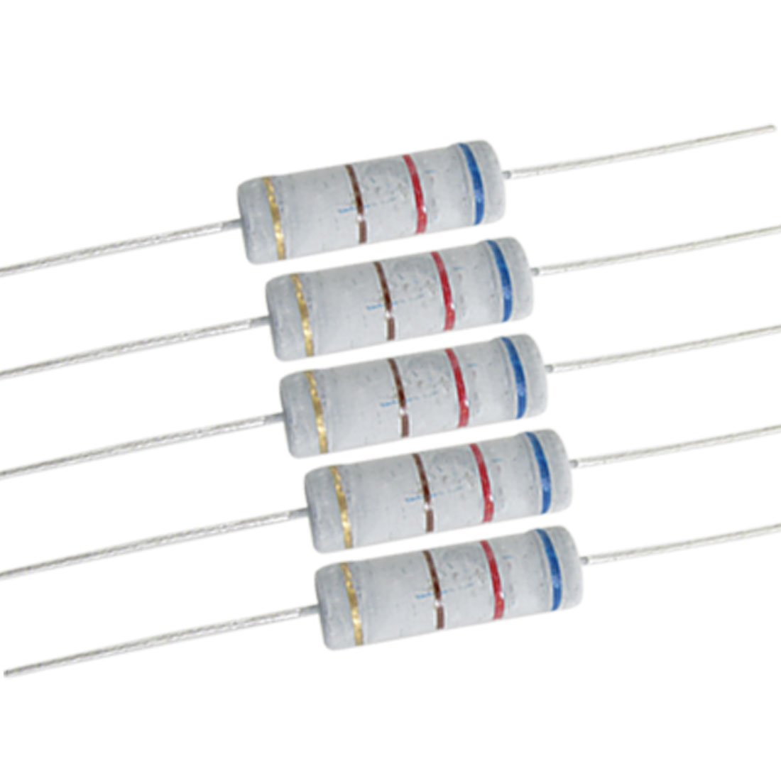 sourcingmap 10 x 5W 700V 620 ohm Metal Oxide Film Resistors Wire Lead