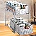 Bextsware Auledio Stackable 2 Tier Under Sink Cabinet Organizer with Sliding Storage Drawer, Silver