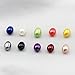 NewEGG 10pcs Cultured Love Wish Pearl Oyster Oval Pearls Various Shining Meaningful Color, Freshwater Oysters with Pearls Inside (7-8mm, 10 PCs/lot)