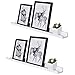 WELLAND Picture Ledge, Photo Ledge, Floating Ledge Wall Shelves, 48-inch, Set of 2, White