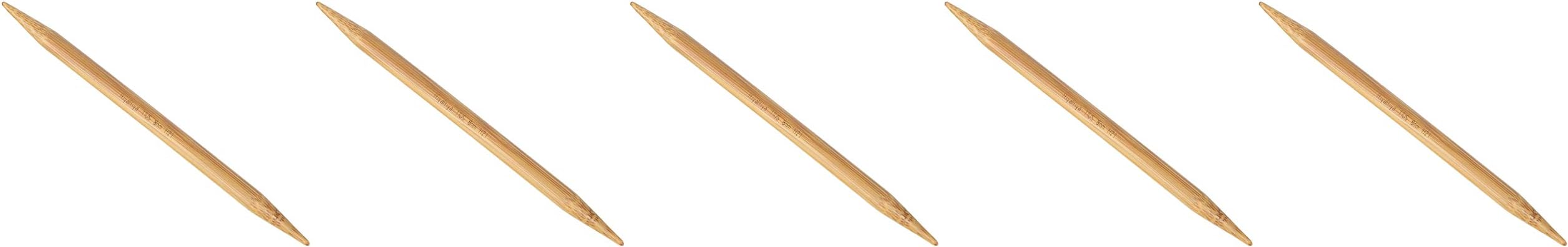 HiyaHiya Set of 5 Bamboo Double Pointed Needles 6"/15cm x 8.00mm, 8mm