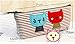 1 X Hayabusa TM 4 Pieces Kitten Stripe Pen Bag cat Pencil case by haya by HomeOffice
