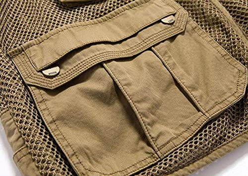 HX fashion Männer Nner Single Layer Mesh Multitasche Weste Bequeme Größen Fr Hling Und Herbst Outdoor Fotografie Weste… – Bild 8
