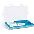JJC Silicone Interior Battery Case Holder Organizer, PP Battery Storage Box for 9pcs CR123 / CR123A / CR17345 / 16340 Batteries, Water-Resistant with 4 Snap Latch for Secure Protection