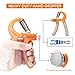 132LB/60kg Hand Gripper, RISEPRO Hand Strengthener Non-slip Gripper Hand Exerciser Strength Trainer for Athletes Pianists Kids Adjustable Resistance Set of 4 with 3 grip rings HG2060-3R