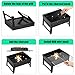 Uten Barbecue Grill Portable Lightweight Simple Charcoal Grill Perfect Foldable Premium BBQ Grill for Outdoor Campers Barbecue Lovers Travel Park Beach Wild etc.[Small, Black]