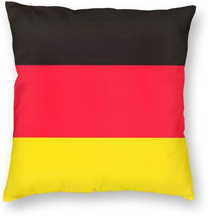 German Flag Throw Pillow Short Velvet Fabric Pillow