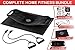 Balance Board Set | Premium Quality Fit Board + Workout Mat + 2 Resistance Bands + Exercise Book | Core, Abs, Arms, Legs Toning - Improve Balance with a Simply Twist Home Fitness Exercise Equipment