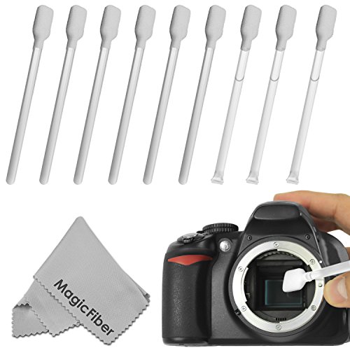 9-Pack-Altura-Photo-Sensor-Cleaning-Swab-Set-CCDCMOS--Includes-6-Dry-and-3-Wet-Swabs--1-MagicFiber-Microfiber-