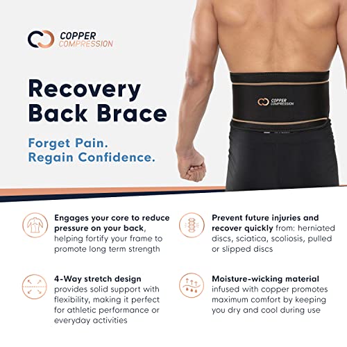 Copper Compression Back Brace Copper Infused Lower Lumbar Support