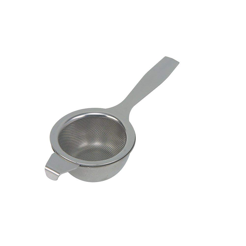 Dexam 17840526 Tea Strainer with drip bowl, Stainless steel, Silver
