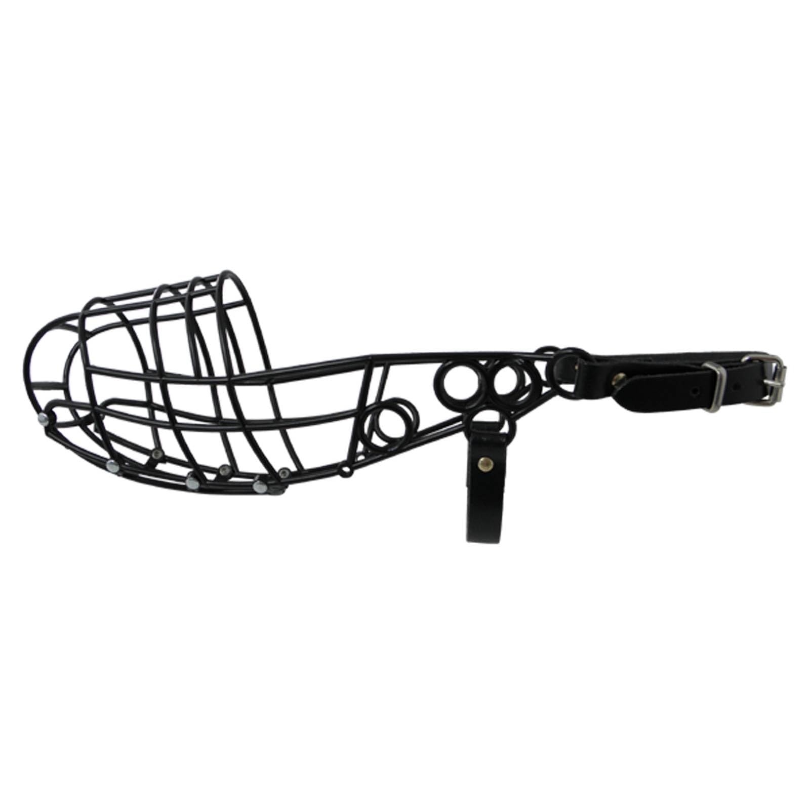 Muzzle Don Pare 110 for large, smaller to medium sized dogs with a narrow head whippet in black Also suitable as a racing muzzle or coursing muzzle