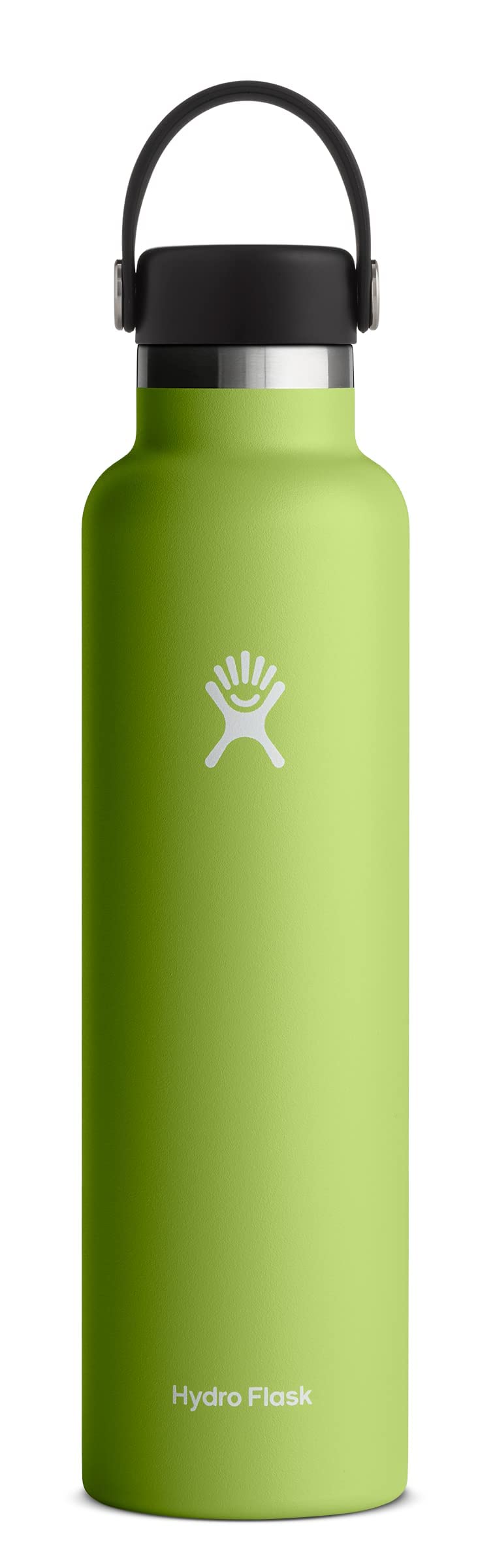 HYDRO FLASK - Water Bottle 709 ml (24 oz) - Vacuum Insulated Stainless Steel Water Bottle with Leak Proof Flex Cap and Powder Coat - BPA-Free - Standard Mouth - Seagrass