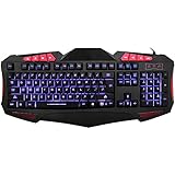 LED USB Wired Gaming Keyboard with 7 Adjustable Colorful Backlights