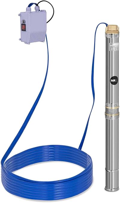 MSW Motor Technics Hillvert Deep Well Pump 3800 l/h 370W 39m Stainless Steel