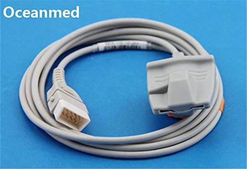 DB9 9ft Adult Soft Fingertip SpO2 Sensor Pulse Probe Compatible for BCI Spacelabs Draeger Burdick MMedChoice