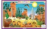 Tot Talk Desert Life Educational Placemat for Kids, Washable and Long-Lasting