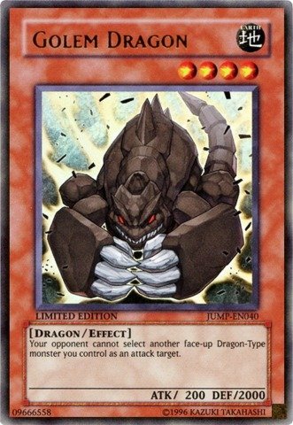 Yu-Gi-Oh! - Golem Dragon (JUMP-EN040) - Shonen Jump Magazine Promos - Promo Edition - Ultra Rare