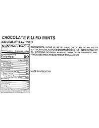 Arcor Chocolate Relleno Mintas Candy