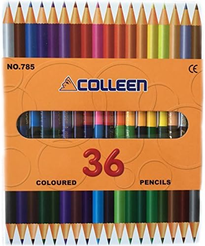 Colleen Classic 36 Bi-Color Pencils, 18 Pencils 36 Colors