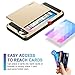 iPhone 5S Case, iPhone 5 Case, Vofolen Impact Resistant iPhone 5S Cover [Card Slot Wallet Case] Anti-scratch Bumper Skin Hybrid Defender Armor Protective Shell for Apple iPhone 5 5S - Champagne