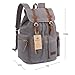 Bluboon Vintage Backpack Leather Trim Casual Bookbag Men Women Laptop Travel Rucksack