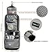 LAVIEVERT Toiletry Bag/Portable Travel Organizer/Household Storage Pack/Bathroom Makeup or Shaving Kit with Hanging for Business, Vacation, Household - Black