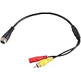 Adaptateur Caméra De Recul Voiture - M12 4 Broches Mâle Vers RCA AV Mâle - Câble Déclencheur Inclus