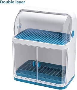 CNMGB Estante de Cocina Caja de Almacenamiento de vajilla de Doble Capa
