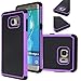 E LV Case for Galaxy S6 Edge + Plus (Shock Proof Defender) Slim Case Cover Full Protection from Drops and impacts for Samsung Galaxy S6 Edge Plus [Purple]