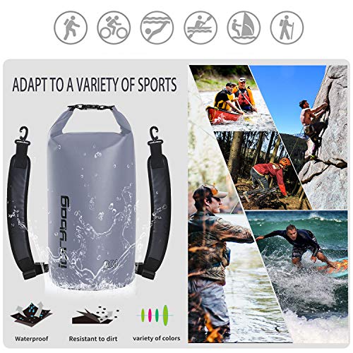 IDRYBAG Zaino Impermeabile 30L Per Sport Acquatici - Borsa Asciutta Per Kayak, Nuoto E Escursionismo - Foto 11