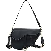 Women Trendy Small Clutch Purse Saddle Shoulder Bag Underarm Handbag Satchel HandBag Crossbody Bag