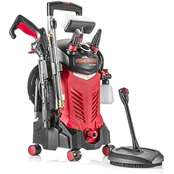 Powerhouse International - Electric High Power- Pressure Washer - 3000 PSI 2.2 GPM - Power Washer - Patio Cleaner - Hose Reel - Spray Gun (Red - Platinum Edition)