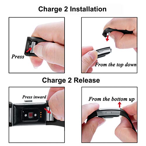 image for honecumi Compatible Fitbit Charge 2 Watch Bands Strap Replacement Acce