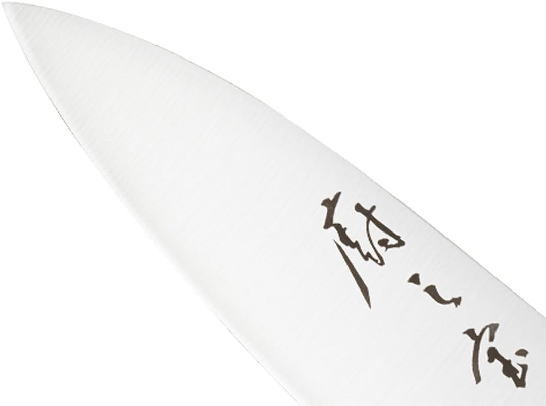 Mercer Culinary Asian Collection Knives, Stainless Steel, Wooden Handle, 6-inch Deba Knife, Silver Blade, Black Handle, 15 cm - Image 3