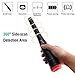 Pinpointing Probe Metal Detector Treasure Hunting Tool Buzzer Vibration with Sound Portable Pin Pointer with LED Indicators and Belt Holster Hand-Held Pinpointer, Mens Gifts (Black)