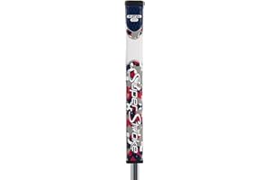 SUPER STROKE SuperStroke Zenergy Pistol Golf Putter Grip with No Taper Enhanced SPYNE Technology, New Multi-Zone Texturing and Tech-Port