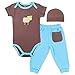 Hudson Baby Layette Set, Cow, 0-3 Months