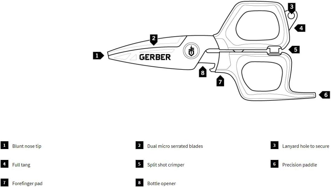 gerber neat freak saltwater fishing scissors