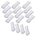 TEKEFT 16pcs White Color Knitting Wool Furniture Socks/Chair Leg Floor Protector (16 White)