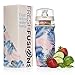 Fresh Fusions 32 oz Fruit Infuser Water Bottle with Insulated Sleeve (Rose Quartz)