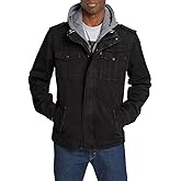 Levi's Men's Washed Cotton Hooded Military Jacket (Regular & Big & Tall Sizes)